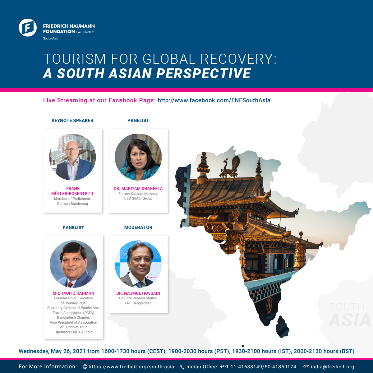 Tourism for Global Recovery : A South Asian Perspective 