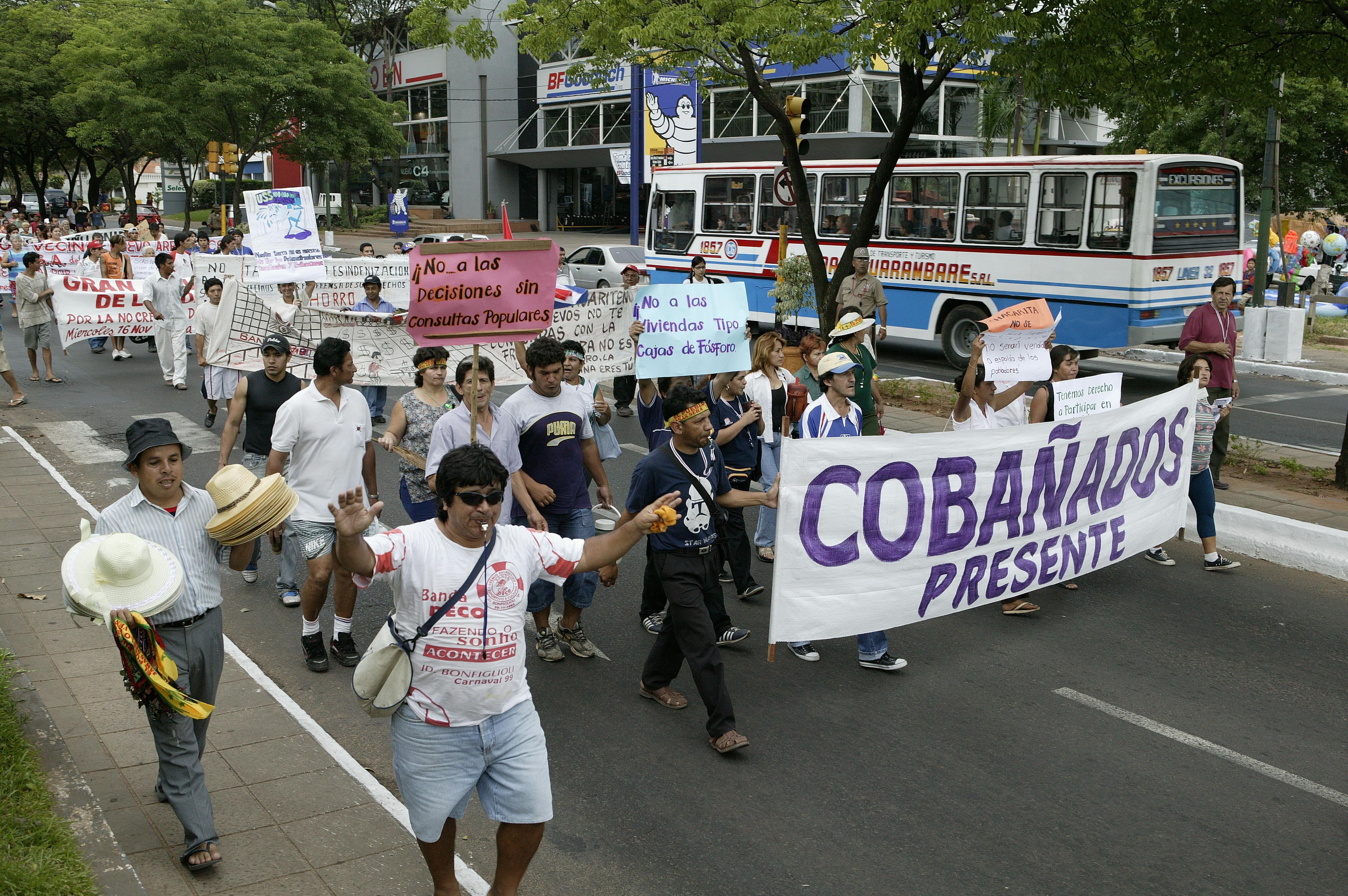 Demonstration für soziale Gerechtigkeit, Asuncion, Paraguay, Südamerika 