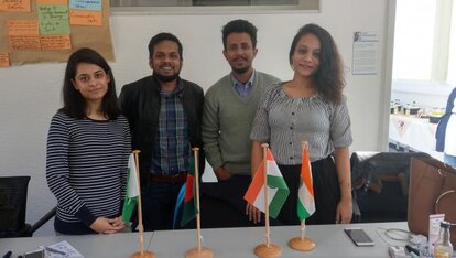 South Asian participants together at the IAF workshop