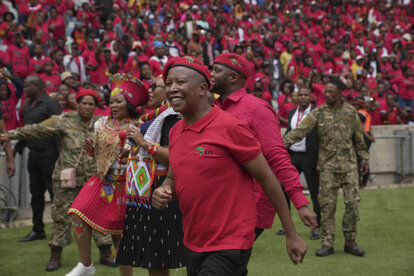 Führer der Economic Freedom Fighters Julius Malema
