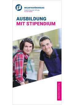 Infobroschüre Cover - Ausbildung mit Stipendium