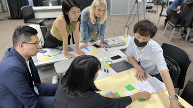 Participants discussed how to design an ideal flu vaccine appointment system for the elderly