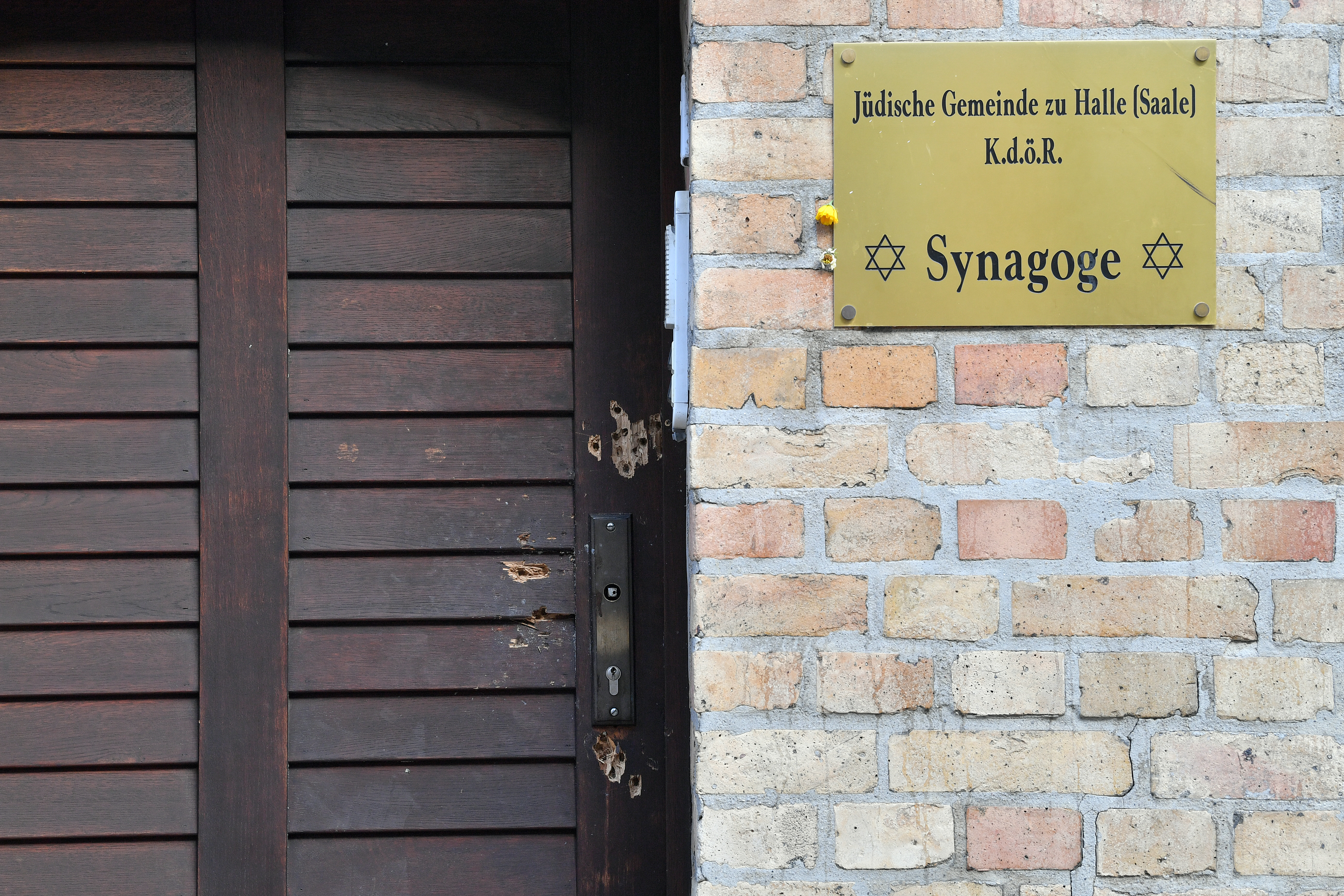 Synagogentür in Halle (Saale)