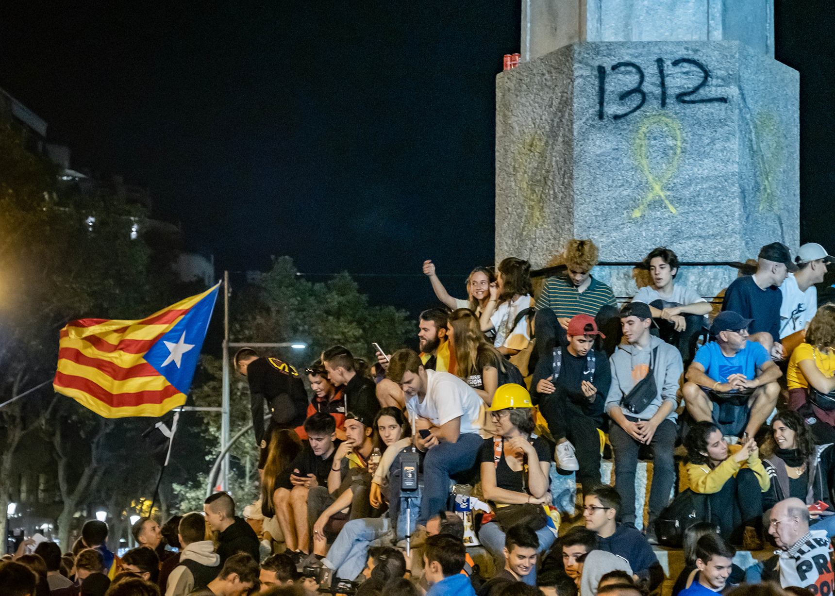 Die Proteste in Barcelona halten an.