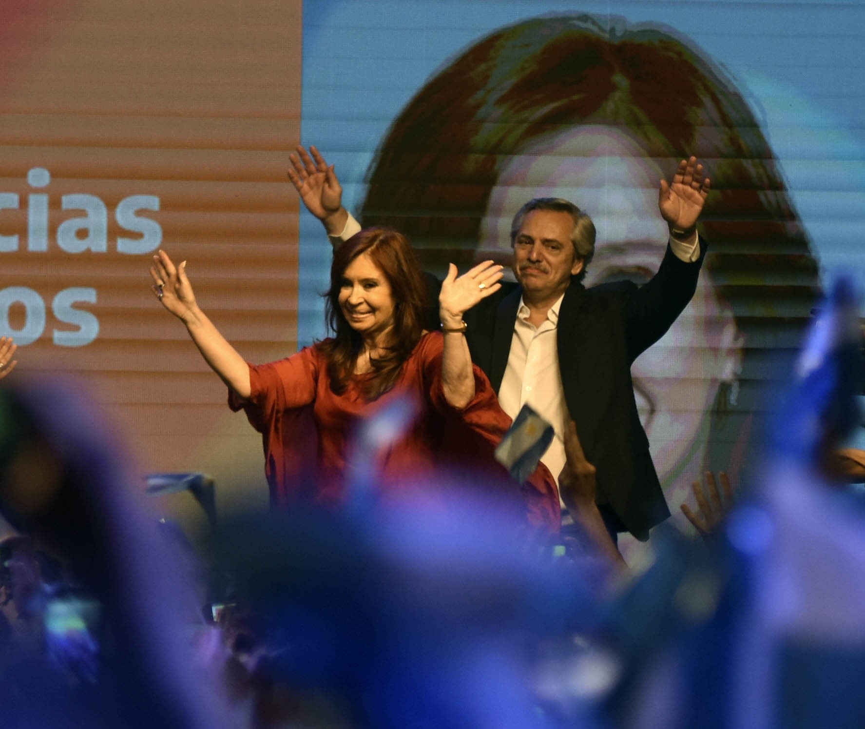 Wahlsieger Alberto Fernández und seine Vizekandidatin Cristina Kirchner