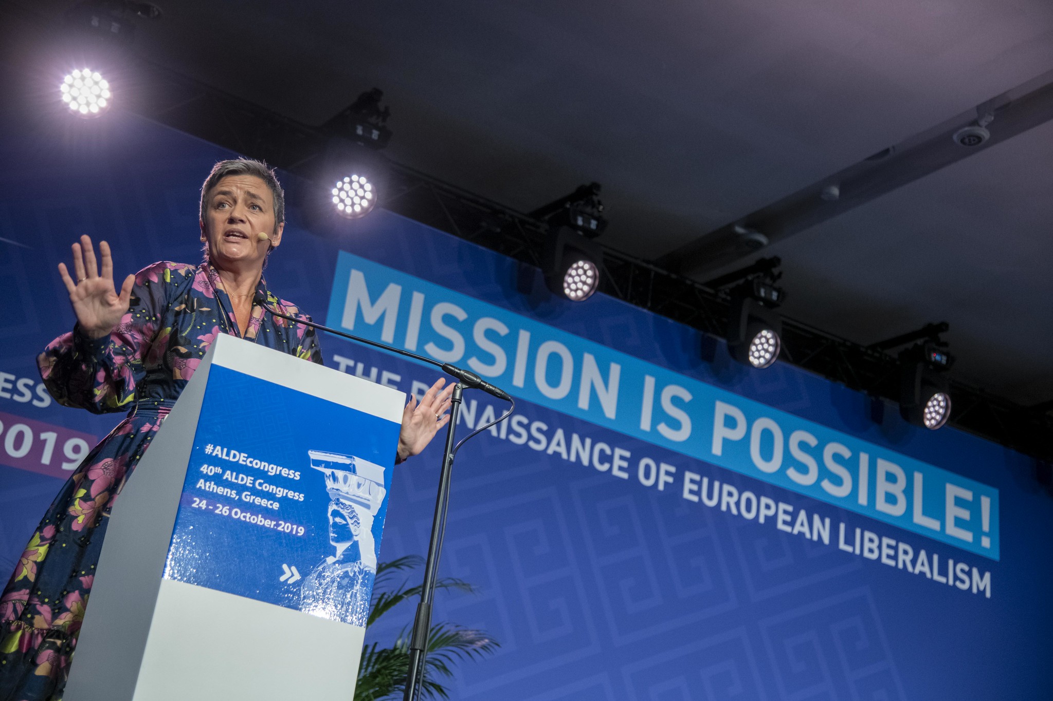 Margrethe Vestager beim ALDE-Parteitag