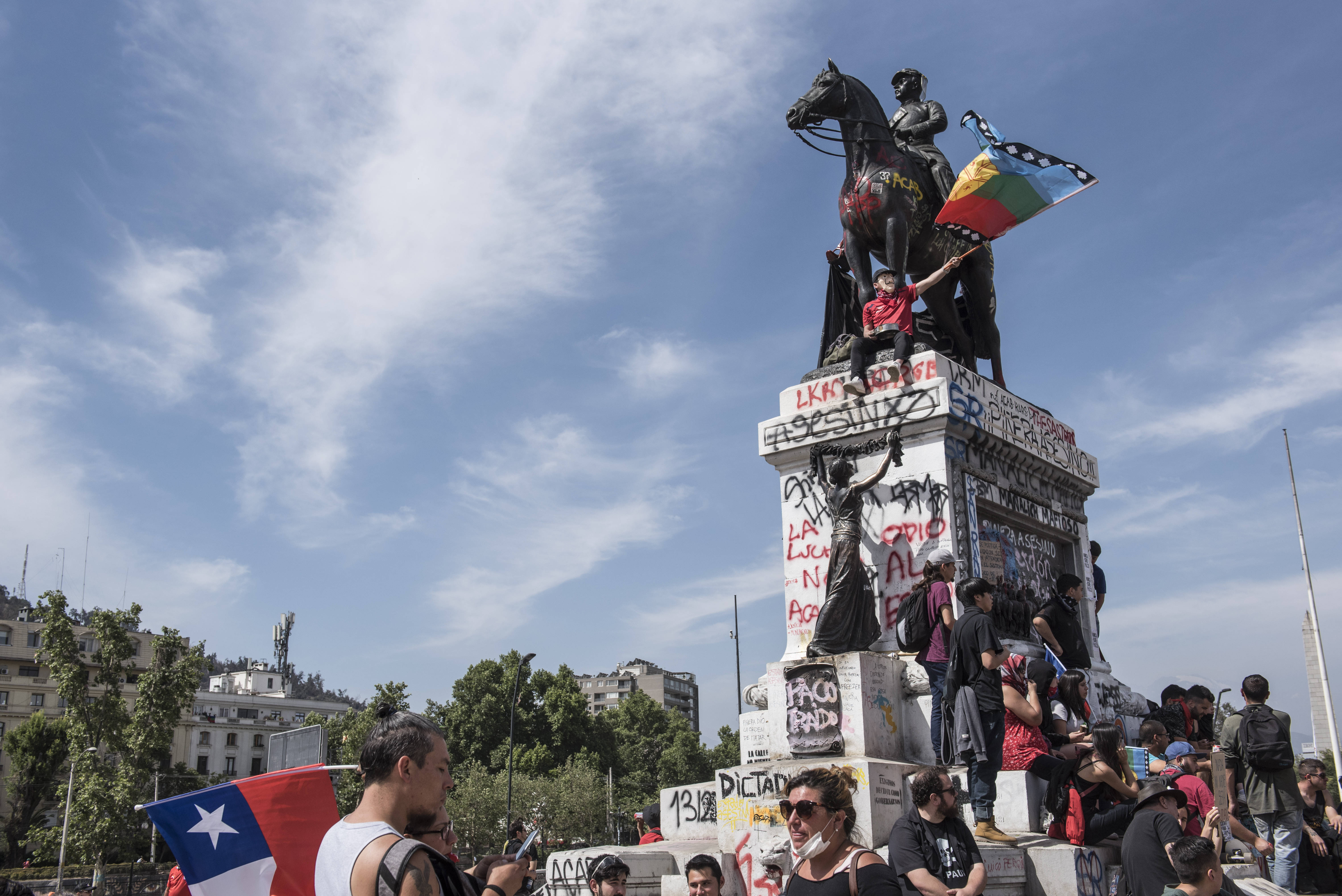 Protests in Santiago de Chile