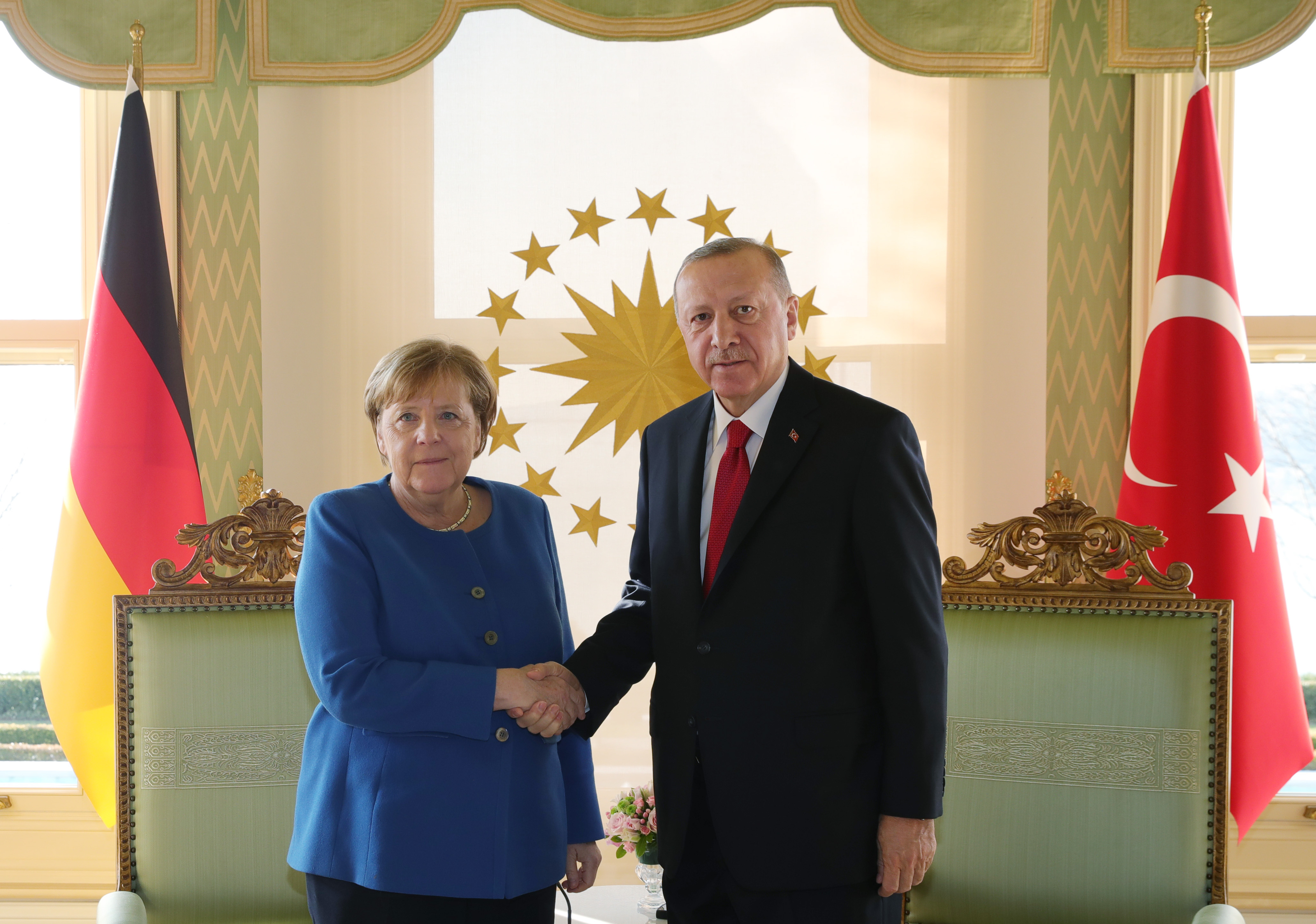 Bundeskanzlerin Angela Merkel und der türkische Präsidenten Recep Tayyip Erdogan in Istanbul.