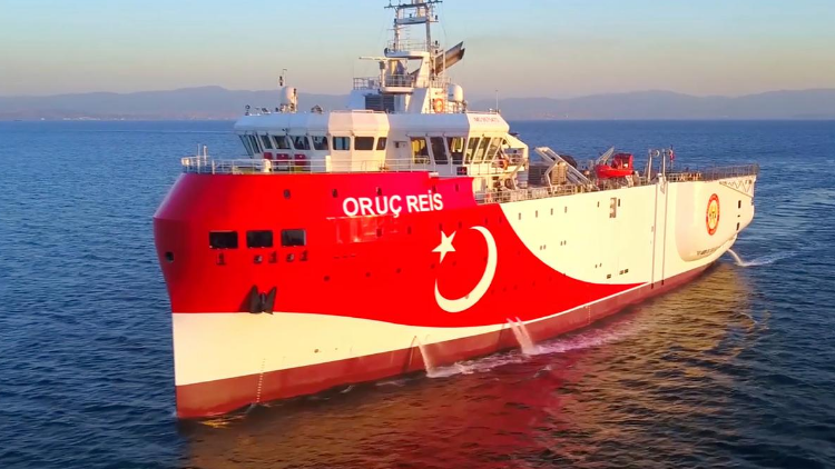 Türkisches Forschungsschiff „Oruc Reis“ 