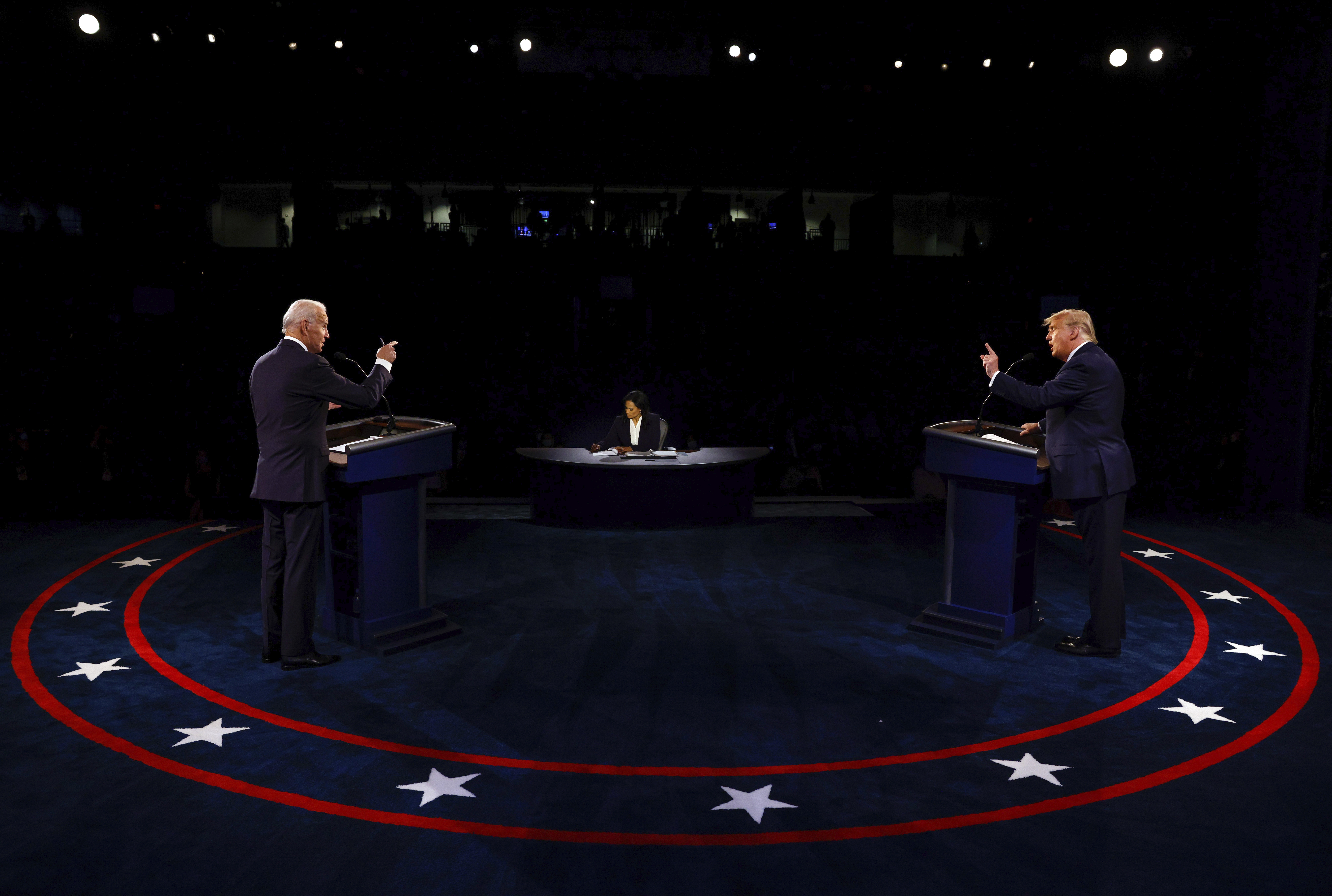 Trump und Biden Debatte