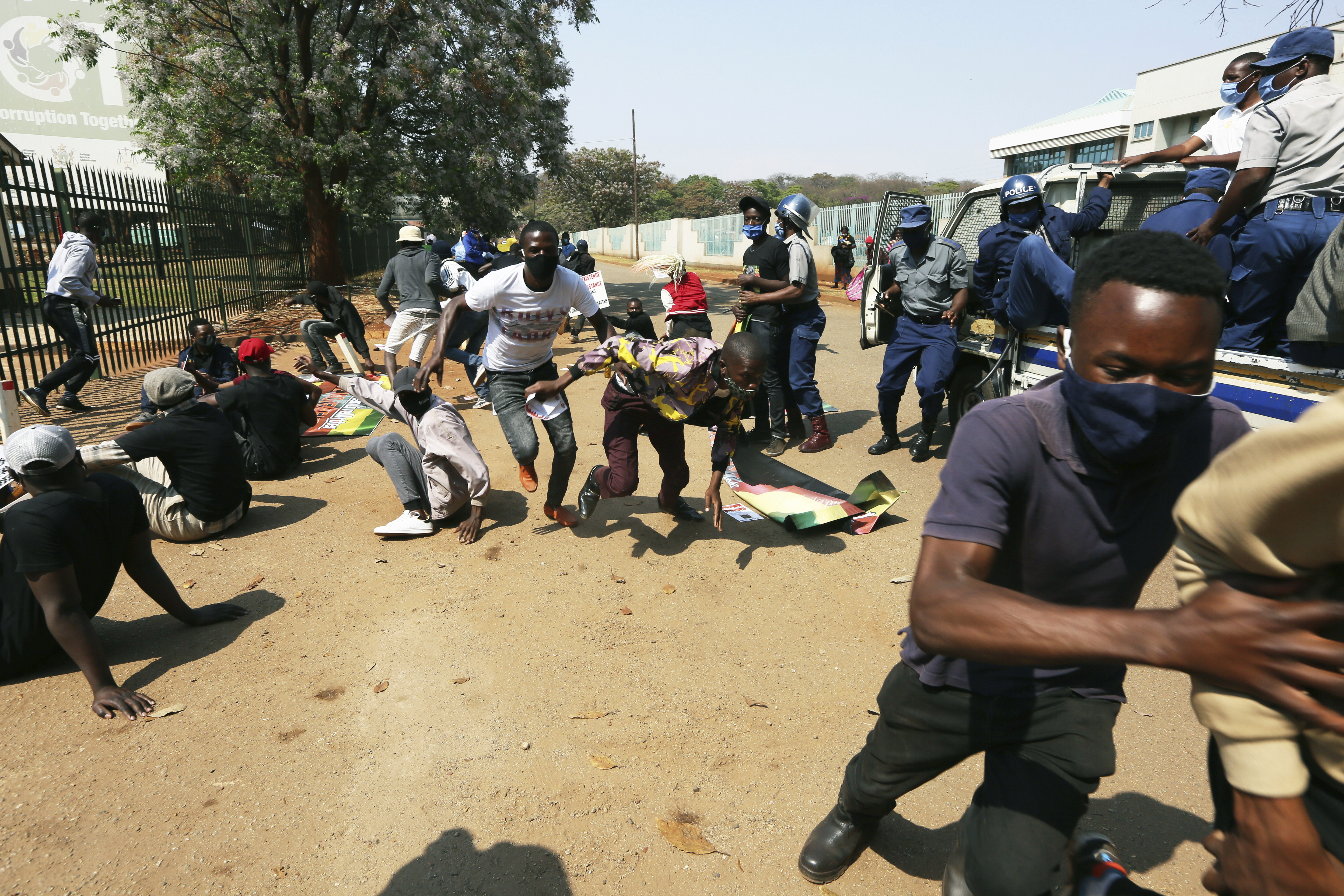 Menschenrechte Simbabwe Protest