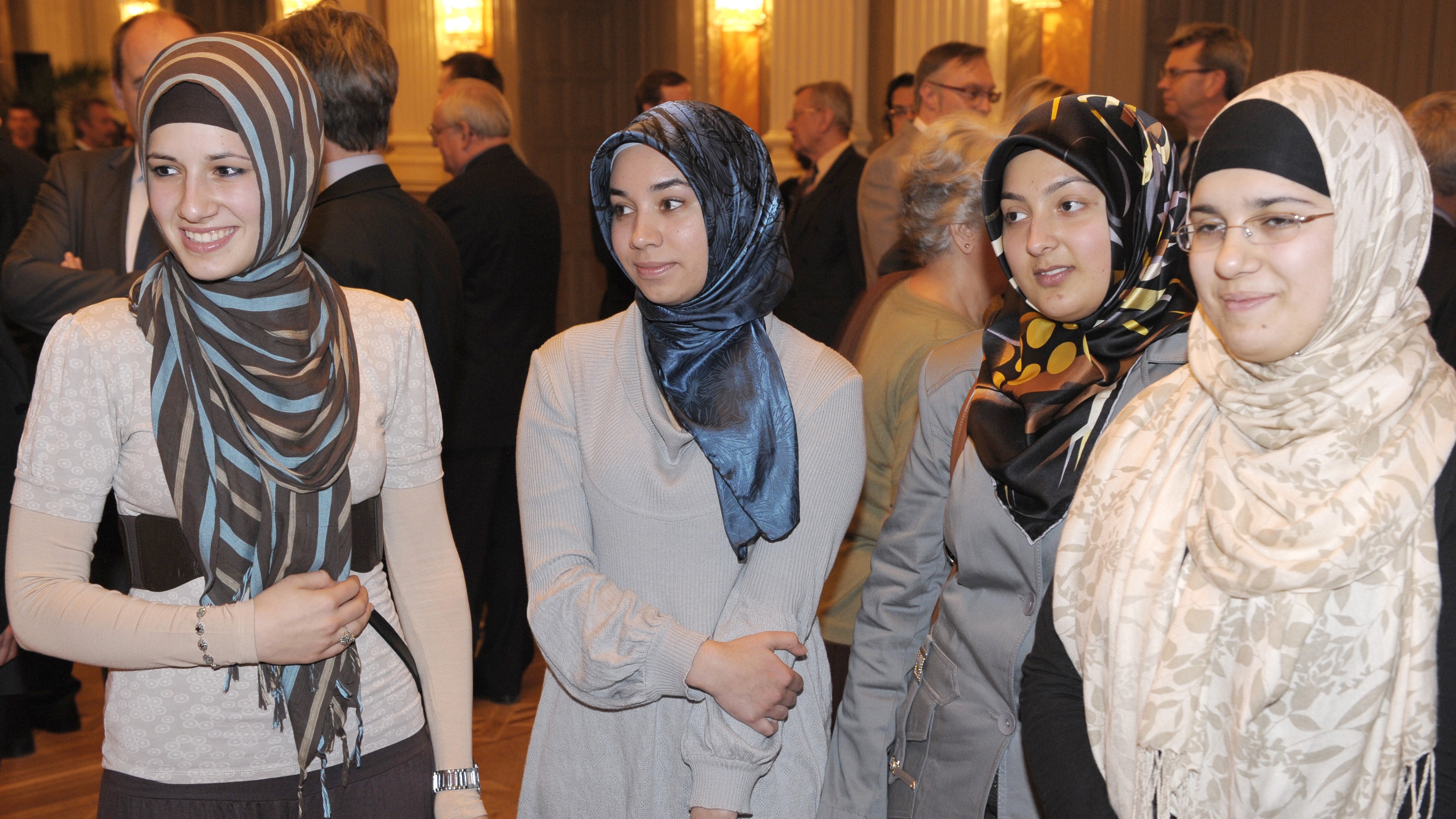 Studentinnen mit Koptüchern, Marmara Universität 