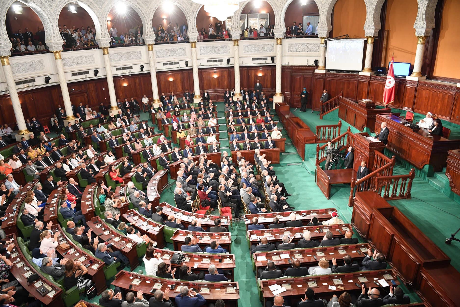 The tunisian Parliament during the first speech of the President Kais Said 