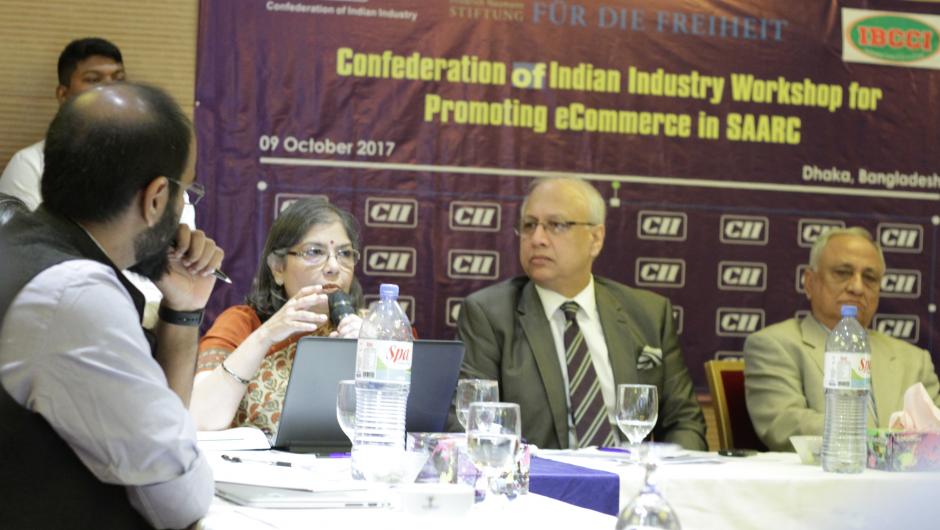 Workshop on the state of e-Commerce in Bangladesh, organized by The Confederation of Indian Industry (CII) in Dhaka