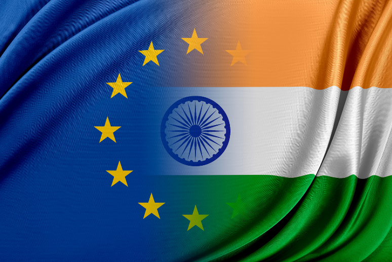 EU-India Flag