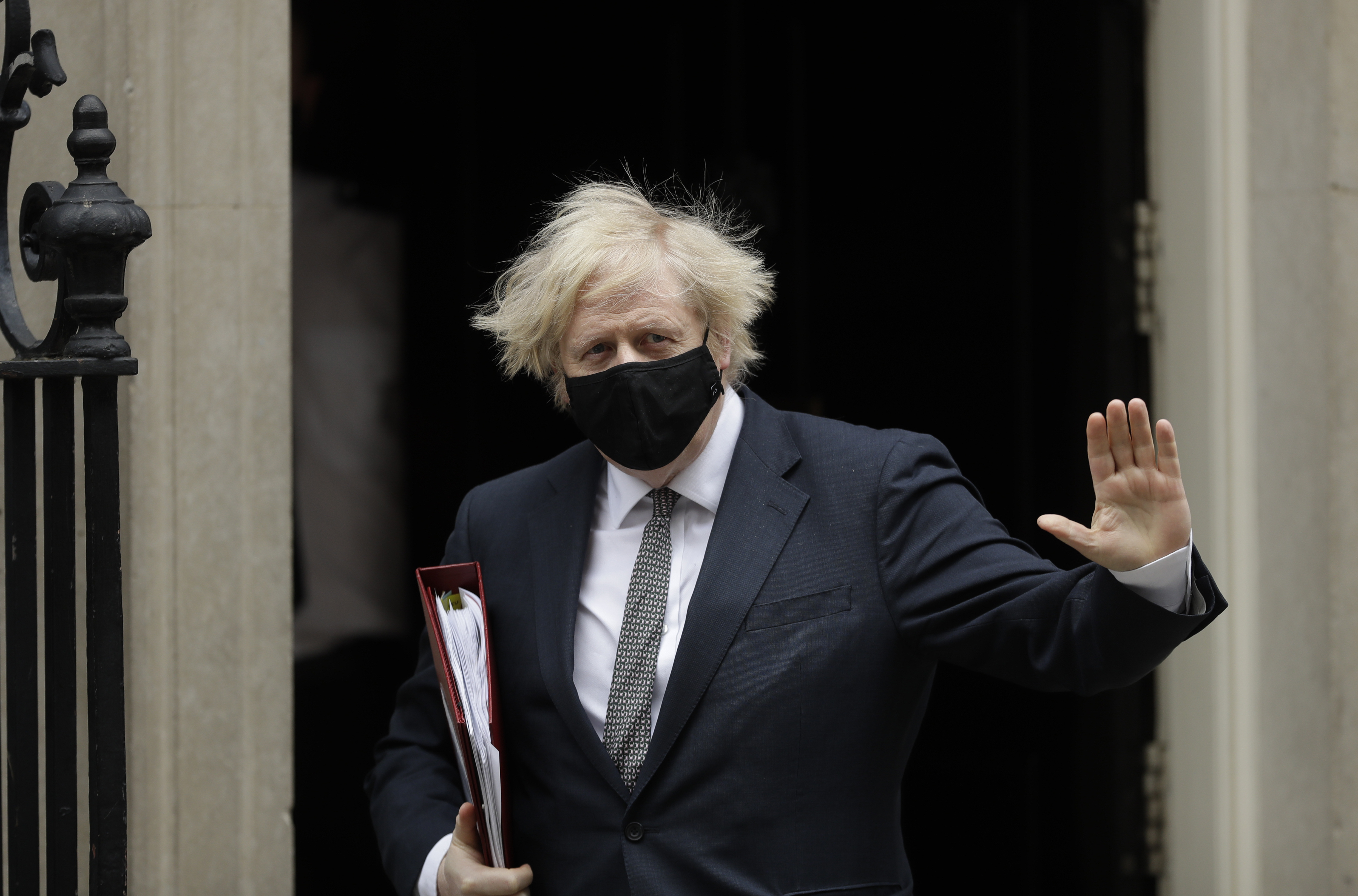 Boris Johnson beim Verlassen seines Amtssitzes in 10 Downing Street.