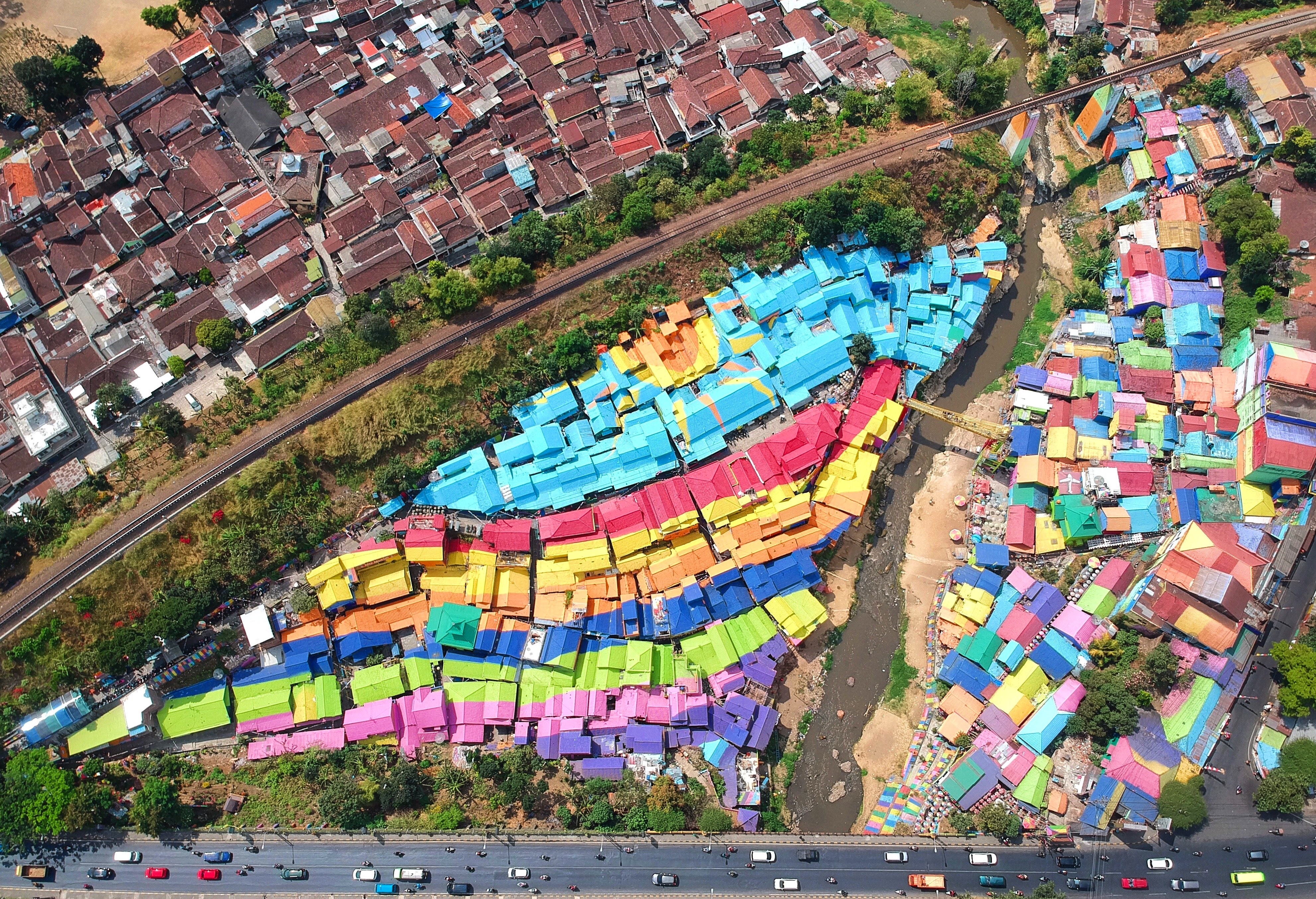 Above The Colorful Village