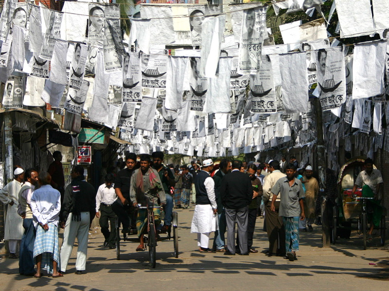 Bangladesh Election Promotion with Posters