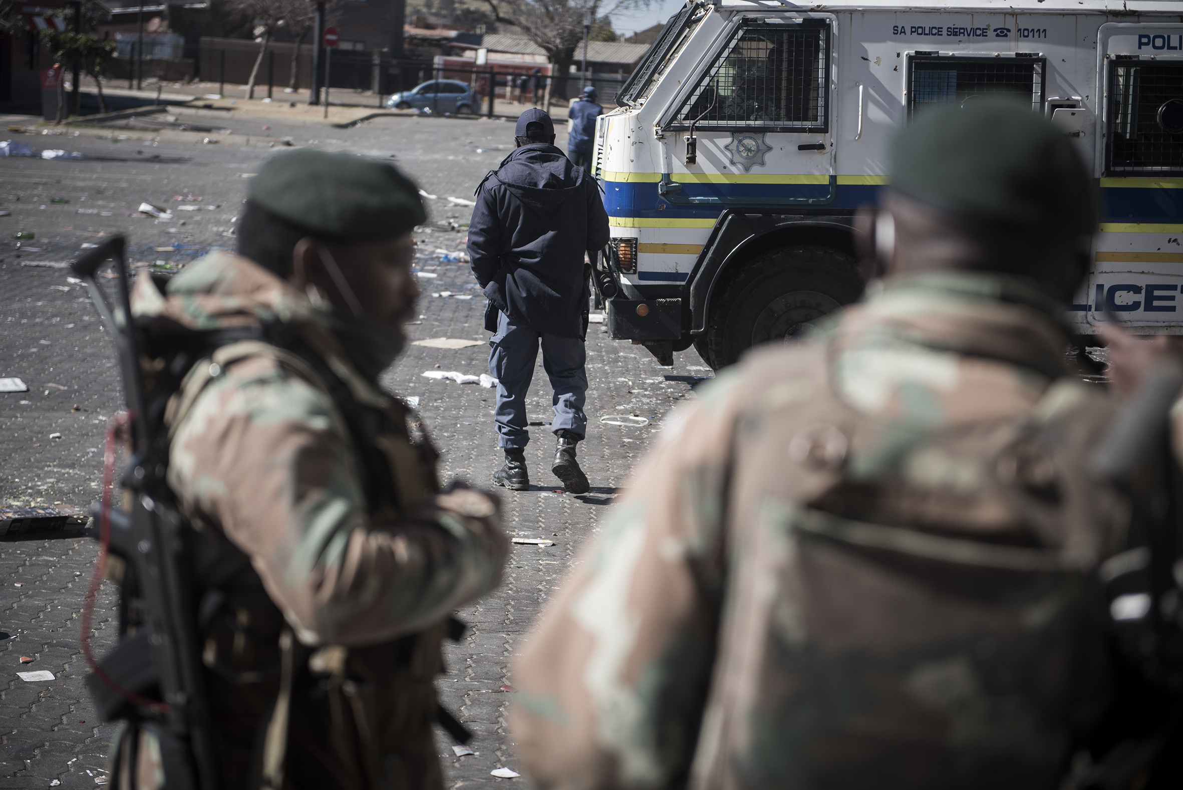 Plünderungen in Südafrika