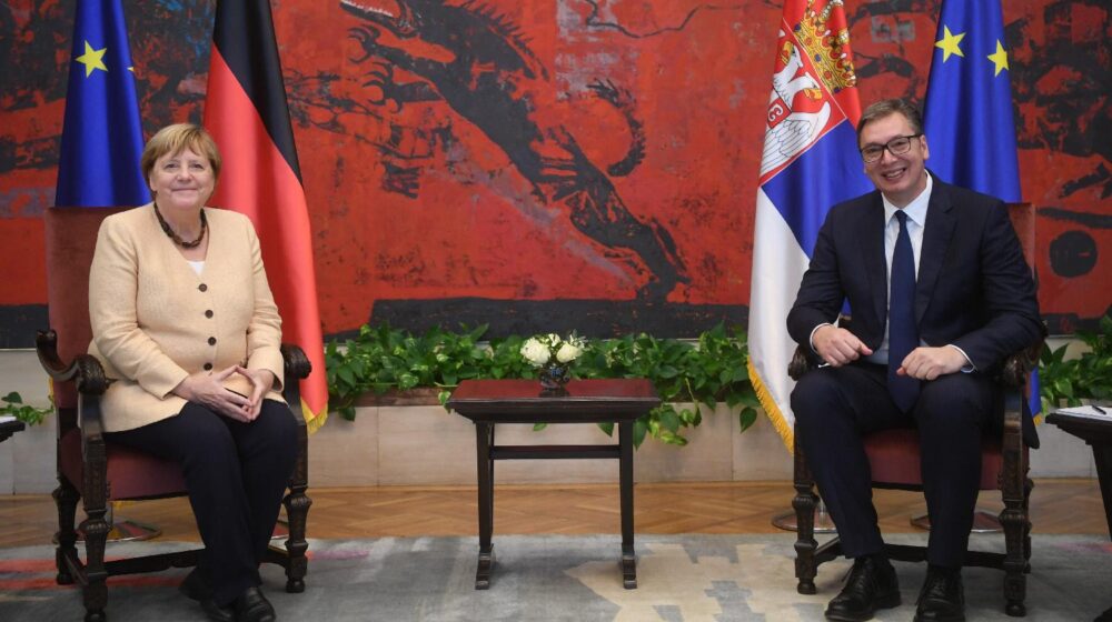 Angela Merkel und Aleksandar Vučić