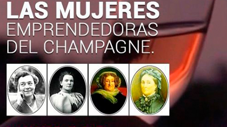 mujeres video champagne