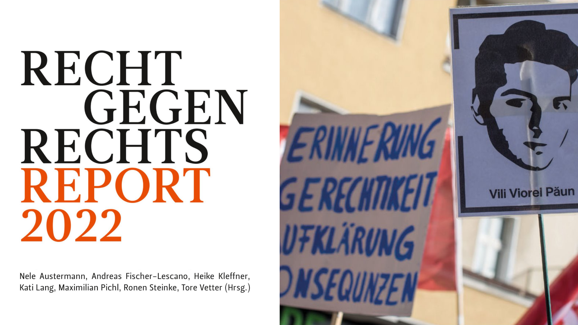 Buchcover Recht gegen Rechts Report 2022