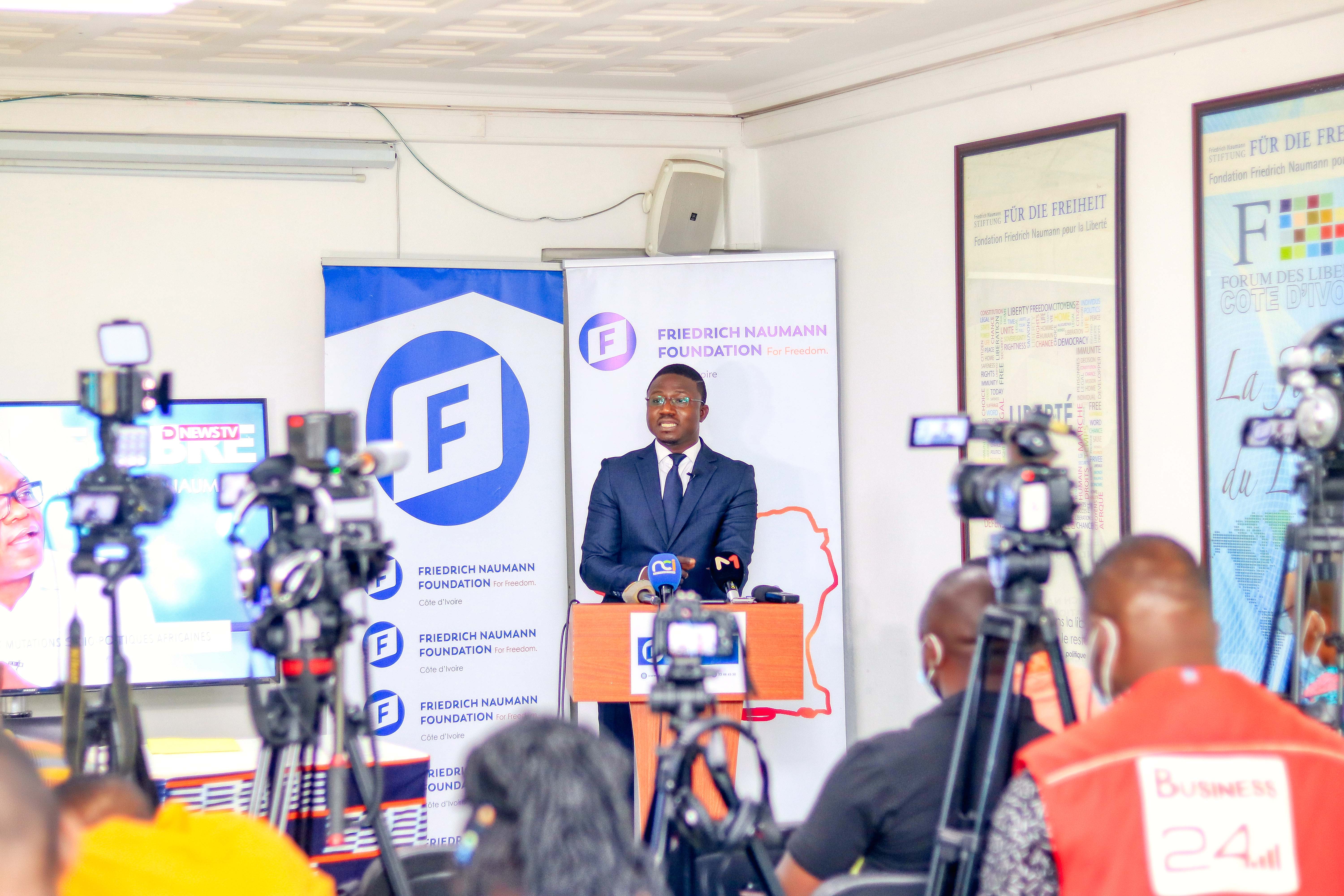 Magloire N'Dehi, Conférence de presse