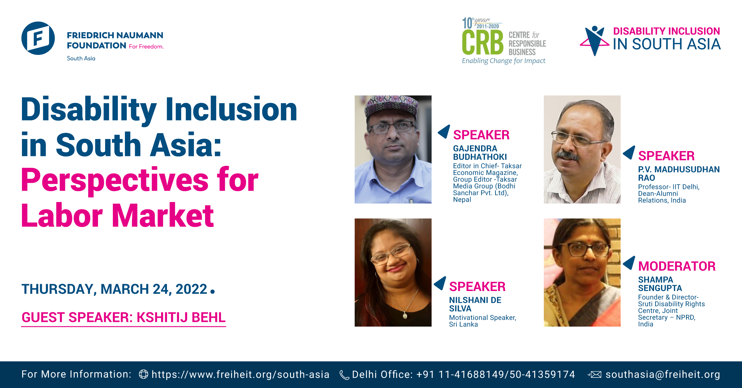 Event Poster: Disability and inclusion in South Asia