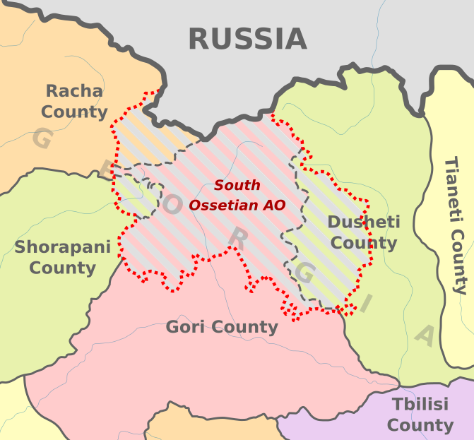 South Ossetia Map
