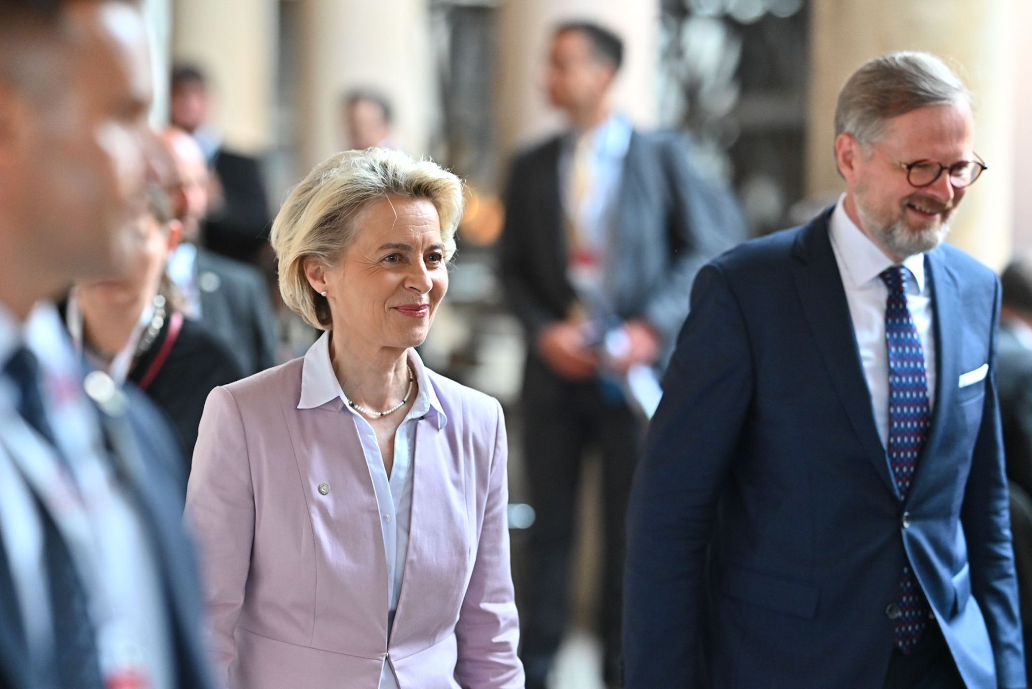 Ursula von der Leyen and Petr Fiala at Czech Council Presidency Opening