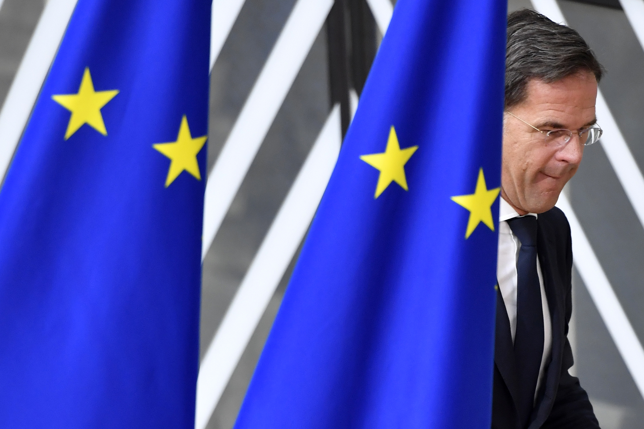 Der niederländische MP erscheint zum EU-Gipfel