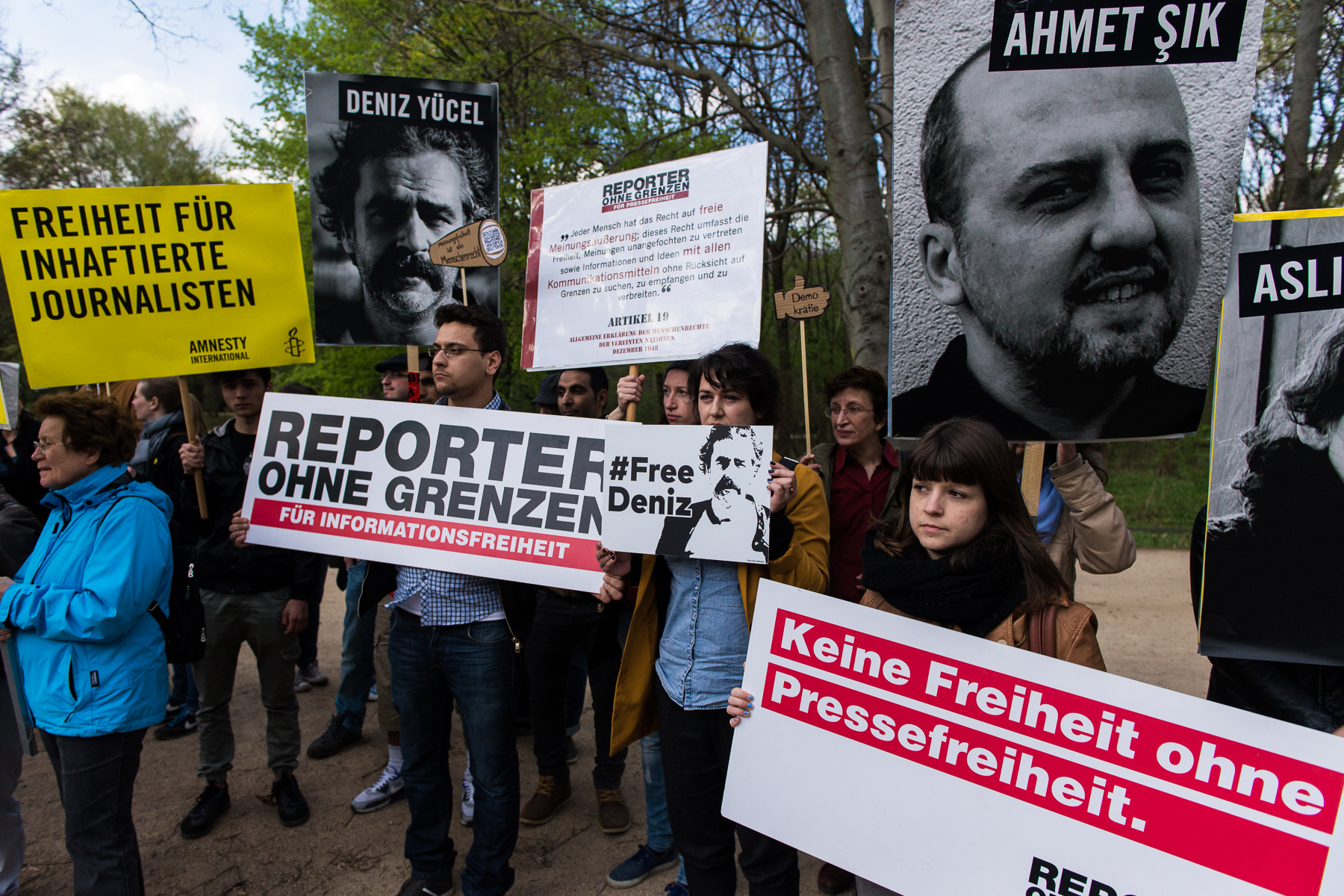 International rally in front of the Turkish Embassy