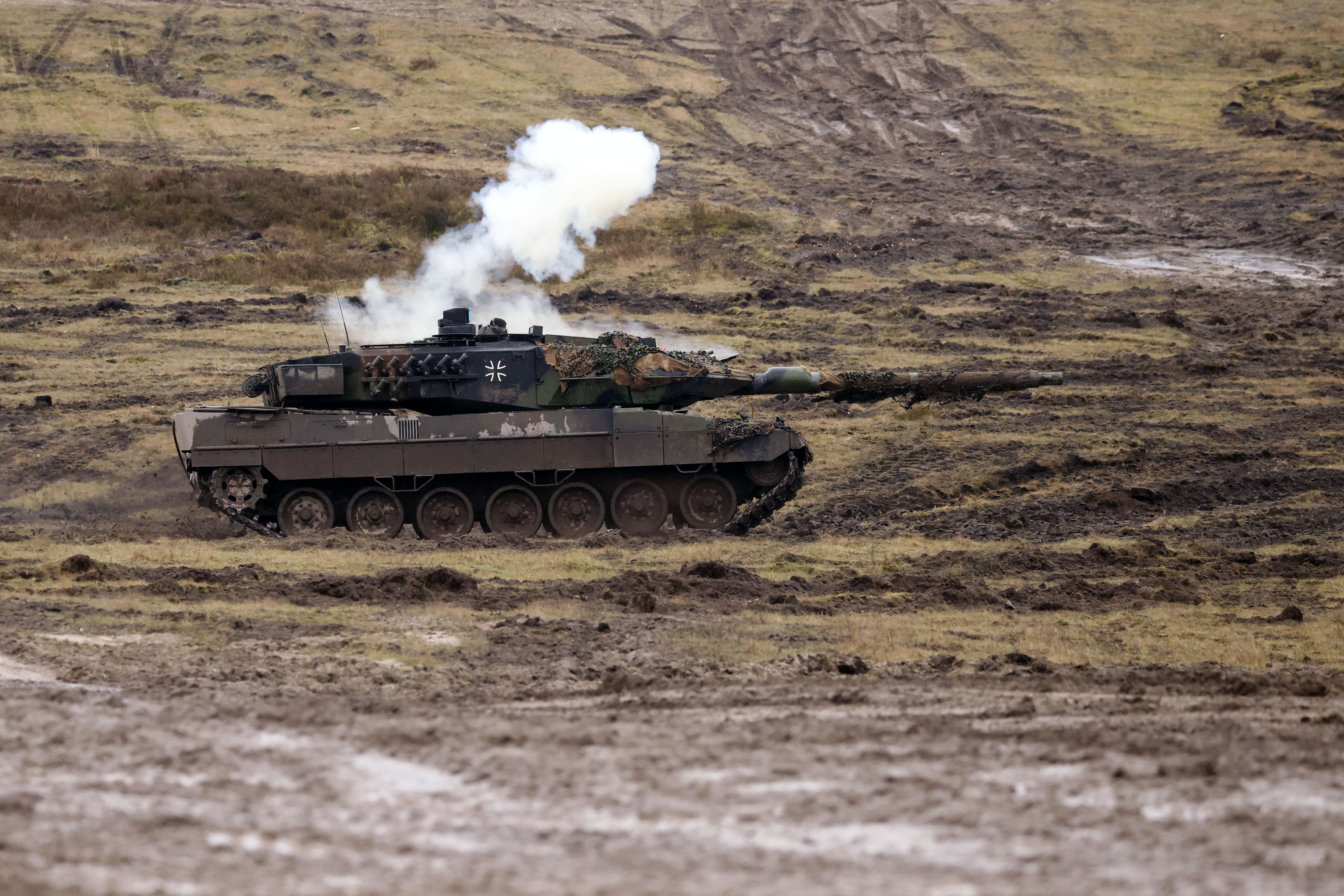 Ein Leopard 2 A6 Kampfpanzer