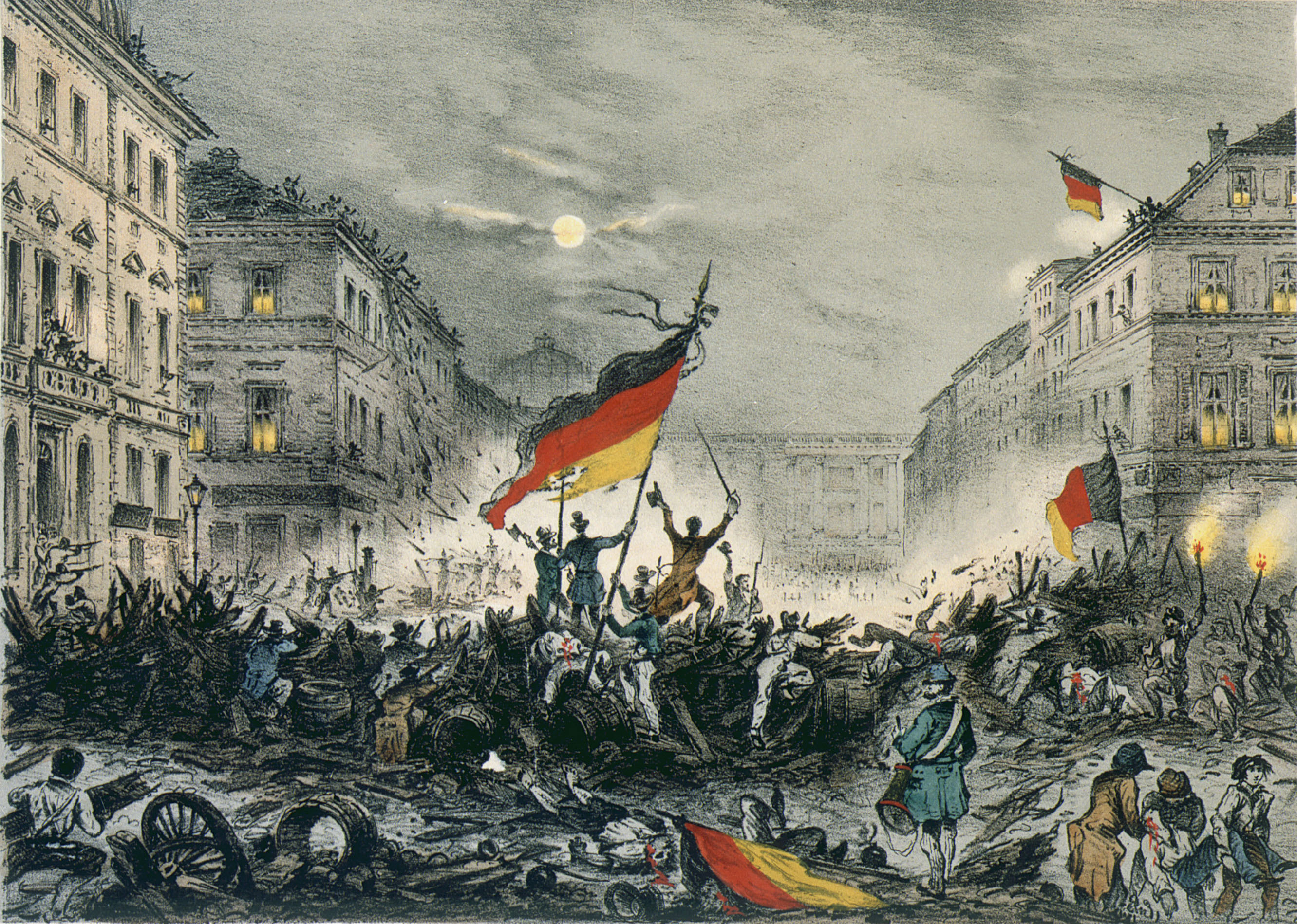  Straßenkämpfe in Berlin am 18./19. März 1848: "Erinnerung an den Befreiungskampf in der verhängnisvollen Nacht vom 18. /19. März 1848"