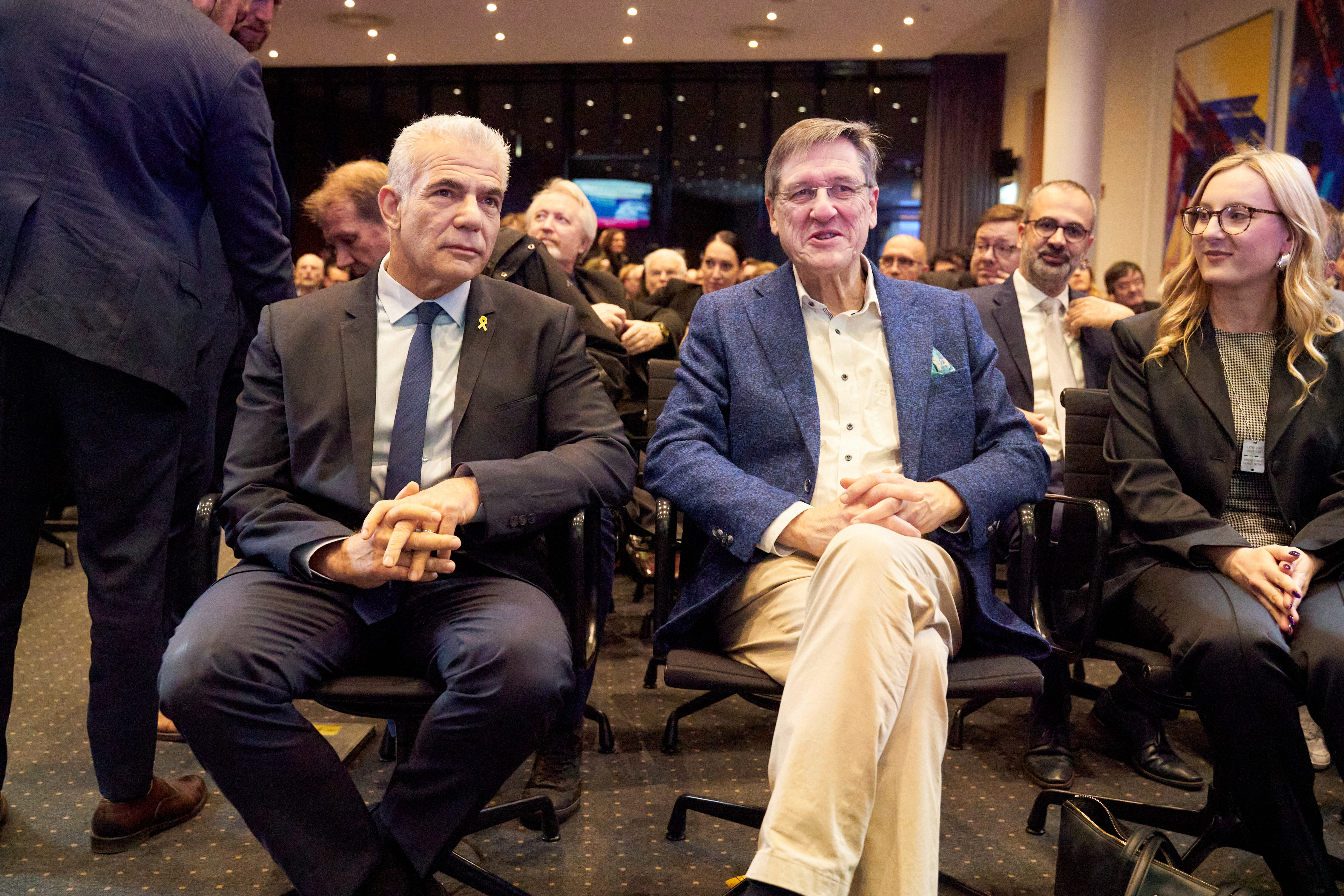 Yair Lapid und Prof. Karl-Heinz Paqué 