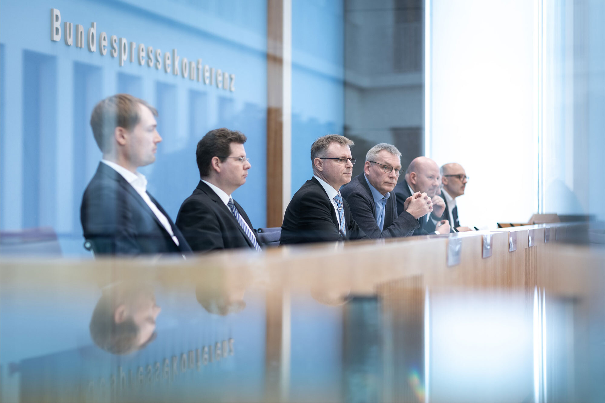Bundespressekonferenz zur Gemeinschaftsdiagnose der Wirtschaftsforschungsinstitute in Berlin