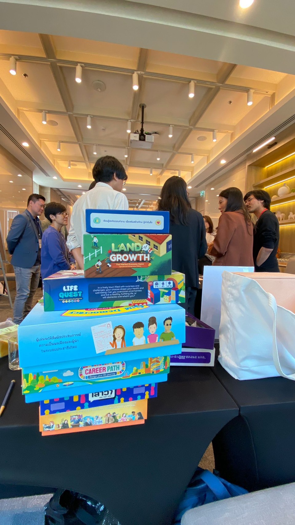 Innovative games for social transformation at the Transformative Game-Based Learning Workshop on the 29 March 2024, Bangkok Thailand. 