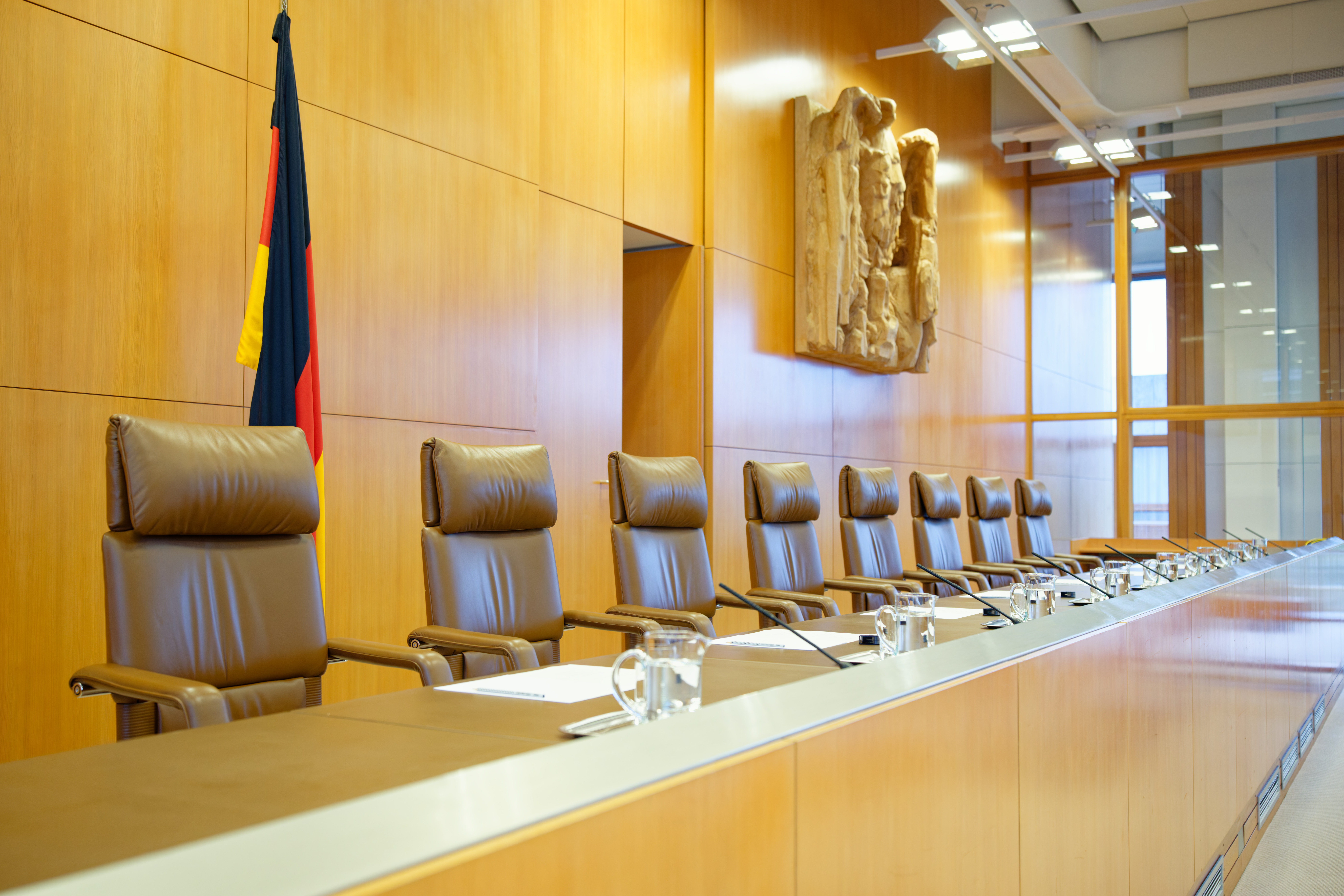 Verhandlungssaal des Bundesverfassungsgerichts 
