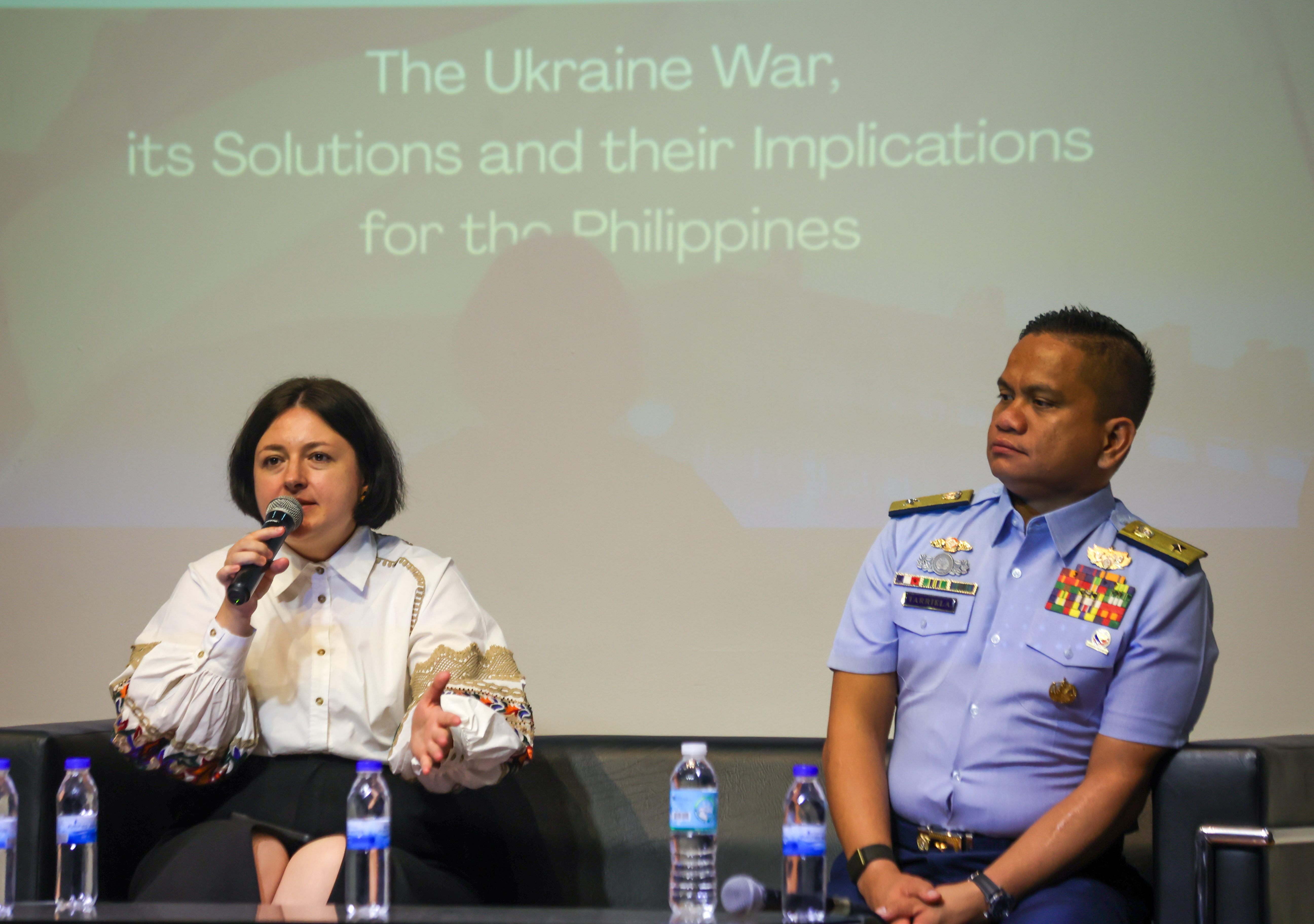 Yulia Fediv and Commodore Tariella