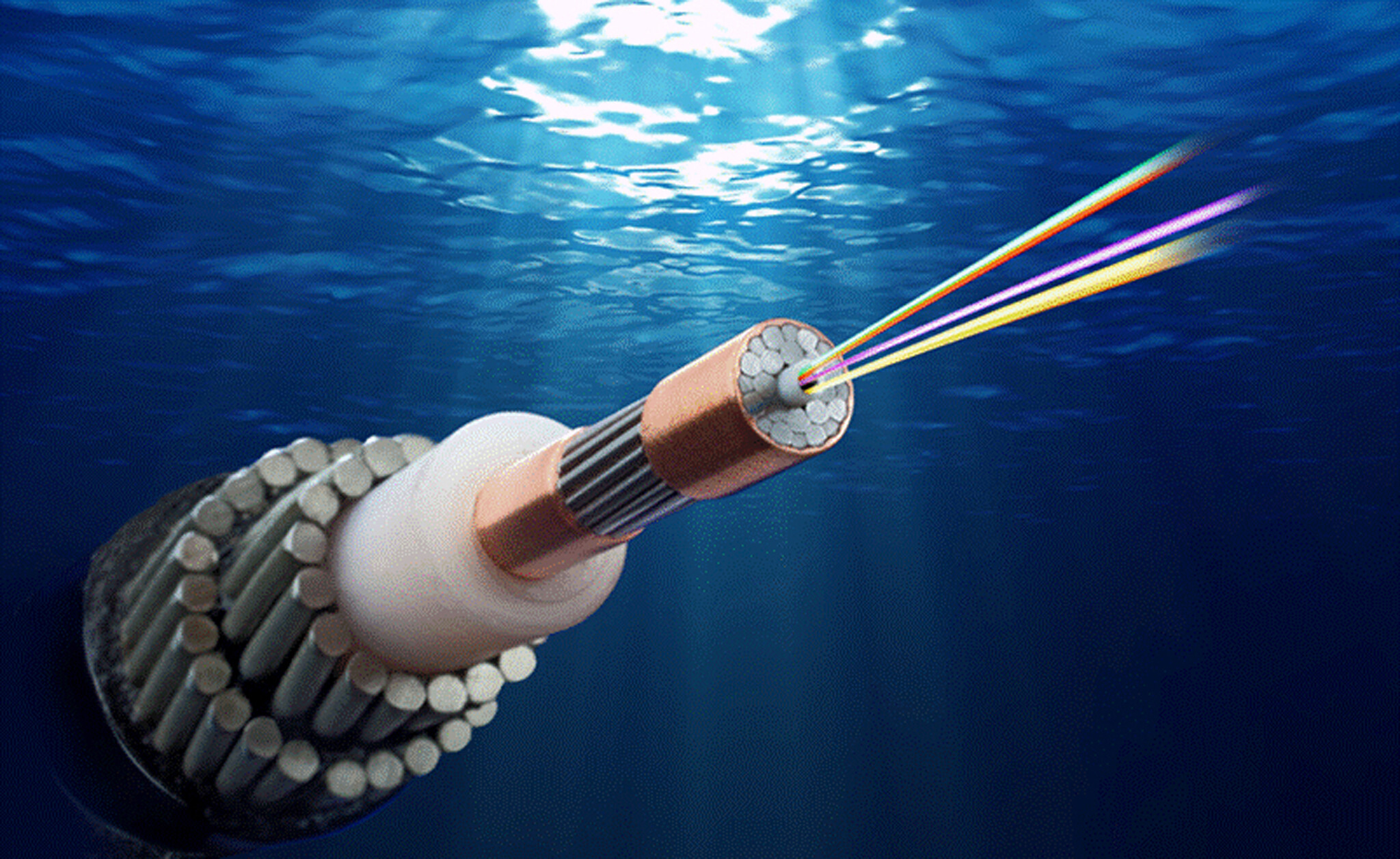 Grafische Darstellung zeigt den Querschnitt eines Kabels