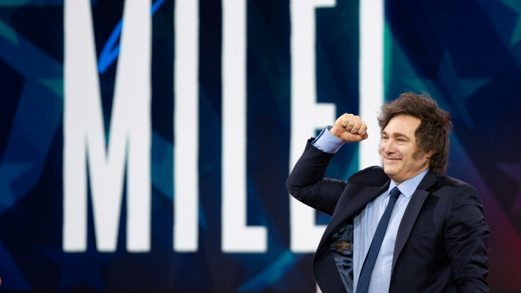 Javier Milei feiert zwei Jahre im Amt 