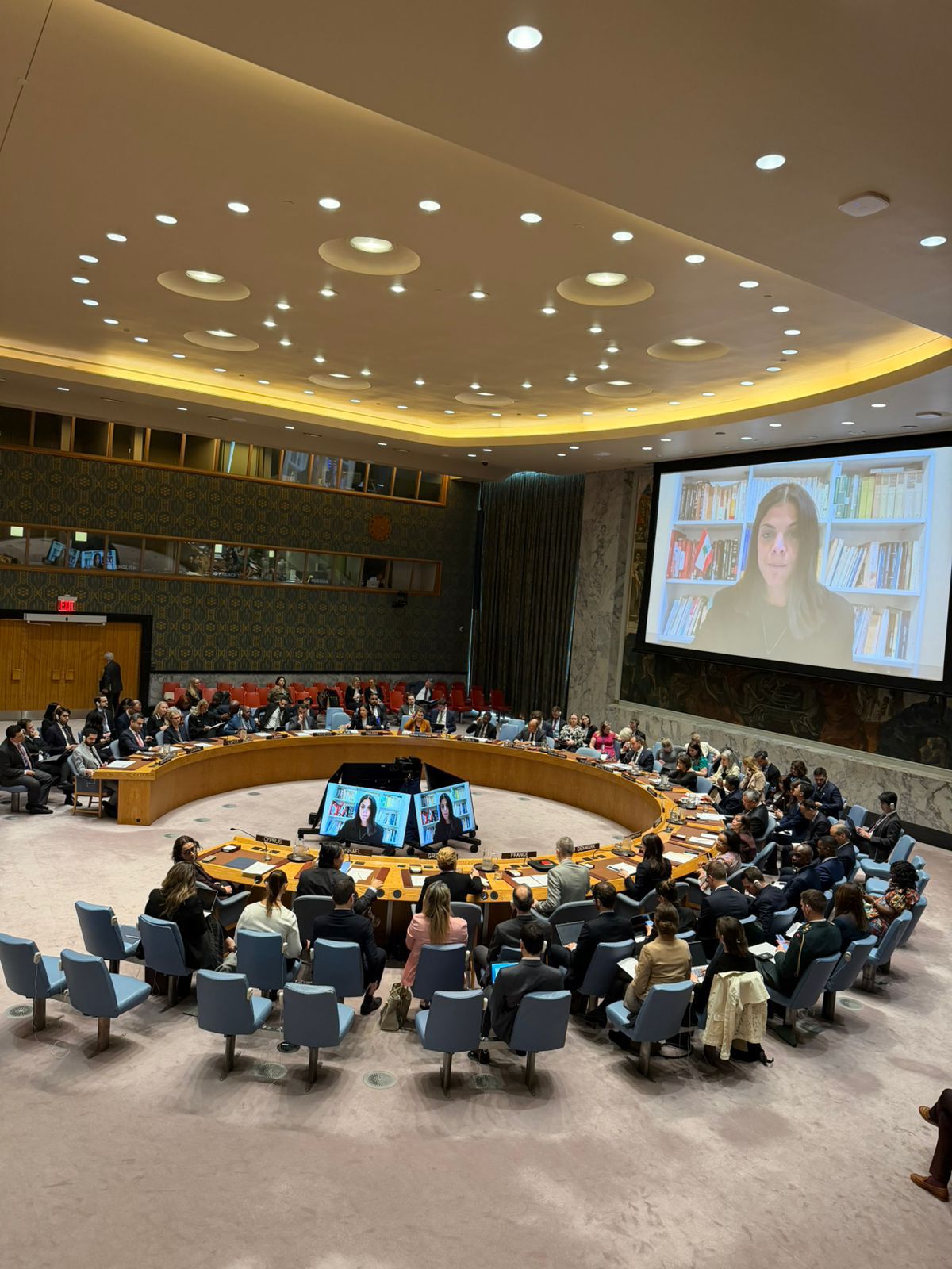 Speech by Lynn Harfoush to the UN Security Council on the situation in Lebanon