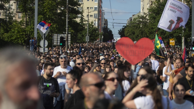 Proteste in Belgrad