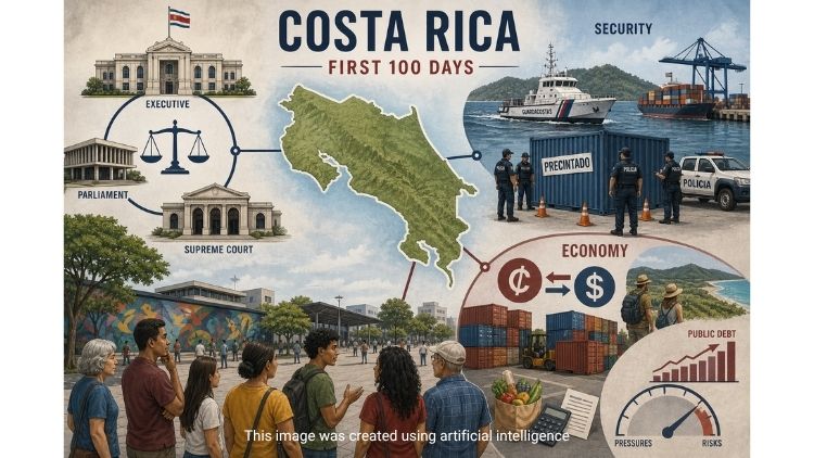 The new President of Costa Rica has ups and downs