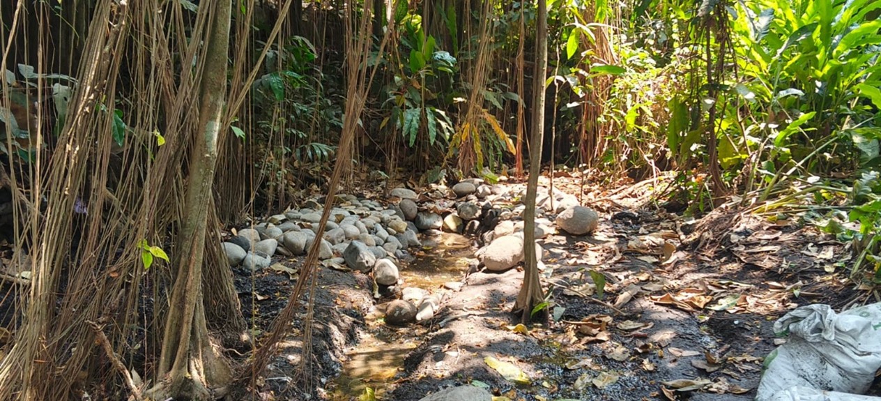 A photograph of the restored belik (small spring) in Grojogan, Author 2026,