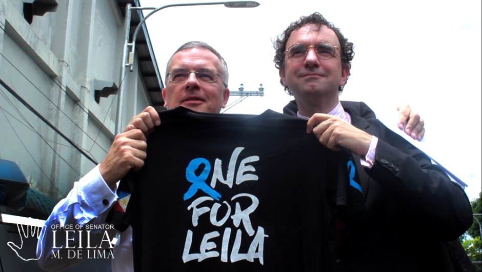 Unterwegs für Leila de Lima 