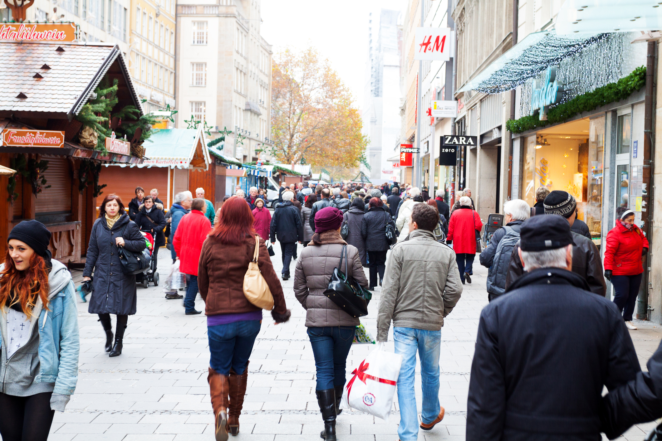 Fußgängerzone in Deutschland