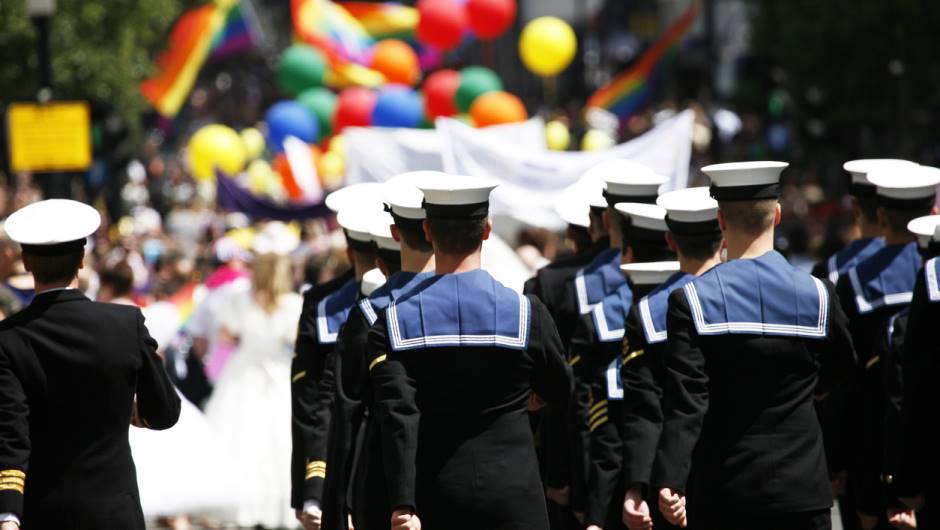 Das Militär setzt sich an der London Pride für die Rechte von Homosexuellen ein.
