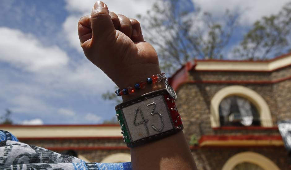 Proteste im Fall der 43 verschwundenen Studenten aus Ayotzinapa, Mexiko