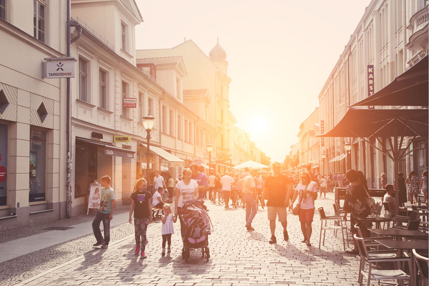 Brandenburger Straße im Zentrum Potsdams.
